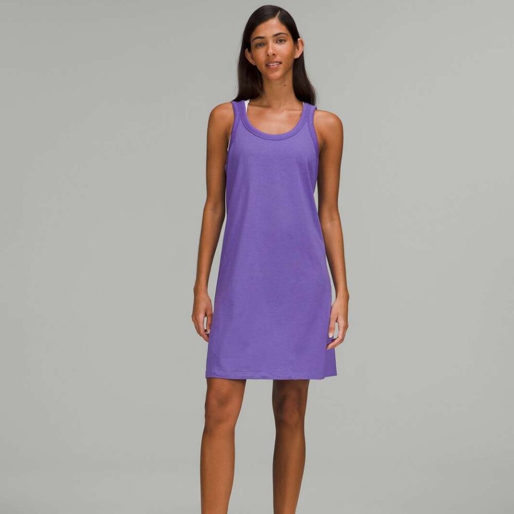 Lululemon Classic-Fit Cotton-Blend Scoop Dress - Charged Indigo